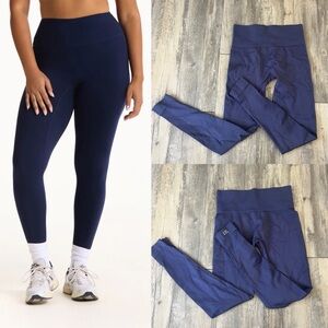 Set Active Sculptflex Ribbed Leggings in Navy